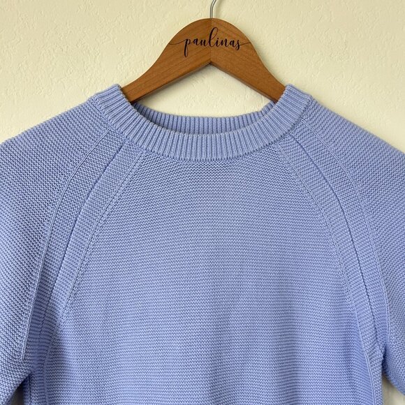 French Connection Sweater Womens XS Perwinkle Blue Short Sleeve Knit Cotton - Picture 2 of 7